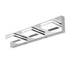 yumcrelect LED Badleuchte 50,8 cm 18 W 6000 K Chrom Acryl