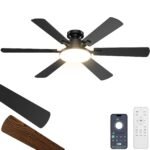 ROTTOGOON Deckenventilator 132 cm, LED, Fernbedienung, 6 Stufen