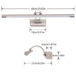 MantoLite LED Wandleuchte dimmbar 60cm 12W Nickel 3000–6000K - Image 3