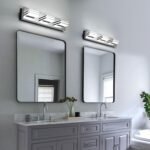 yumcrelect LED Badleuchte 50,8 cm 18 W 6000 K Chrom Acryl - Image 5