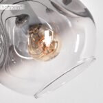 Stehleuchte Ripoll Retro Schwarz Metall Glas 5xE14 – HOFSTEIN - Image 7