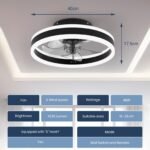 Nalezuns LED Deckenventilator mit Licht Fernbedienung & App - Image 3