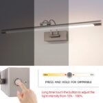 MantoLite LED Wandleuchte dimmbar 60cm 12W Nickel 3000–6000K - Image 4