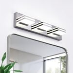 yumcrelect LED Badleuchte 50,8 cm 18 W 6000 K Chrom Acryl - Image 2