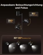 Govee LED Stehlampe 3-flammig, RGBWW, 1500lm, Alexa, Matter - Image 3