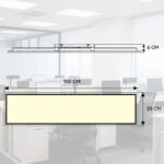 Amdelne 9x LED Deckenleuchte 100x25 cm, RGB+CCT, 30W, dimmbar - Image 8