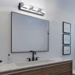 yumcrelect LED Badleuchte 50,8 cm 18 W 6000 K Chrom Acryl - Image 6