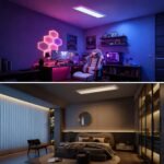 Amdelne 9x LED Deckenleuchte 100x25 cm, RGB+CCT, 30W, dimmbar - Image 6