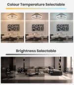 Nalezuns LED Deckenventilator mit Licht Fernbedienung & App - Image 7