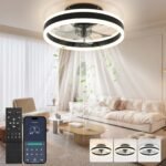 Nalezuns LED Deckenventilator mit Licht Fernbedienung & App - Image 2