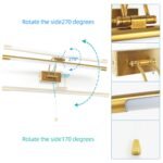 TYhogar LED Spiegelleuchte Bad 90 cm 16 W IP44 schwenkbar - Image 5