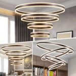 LAMPLAY LED Pendelleuchte Braun 4 Ringe dimmbar Ø40–100 cm - Image 4