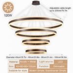 LAMPLAY LED Pendelleuchte Braun 4 Ringe dimmbar Ø40–100 cm - Image 2