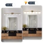 KCO Lighting Badezimmer-Wandleuchte Gold 6-flammig Milchglas - Image 3