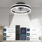 Nalezuns LED Deckenventilator mit Licht Fernbedienung & App - Image 5