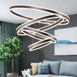 LAMPLAY LED Pendelleuchte Braun 4 Ringe dimmbar Ø40–100 cm - Image 8
