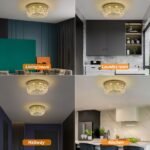Deckrico LED Kristall-Kronleuchter Gold 50 cm, Modern, Dimmbar - Image 3