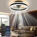 Nalezuns LED Deckenventilator mit Licht Fernbedienung & App