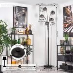 Stehleuchte Ripoll Retro Schwarz Metall Glas 5xE14 – HOFSTEIN - Image 5