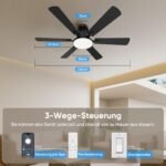 ROTTOGOON Deckenventilator 132 cm, LED, Fernbedienung, 6 Stufen - Image 7