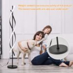 LOKUNM LED Spiral-Stehlampe Schwarz 150 cm dimmbar Fernbedienung - Image 9