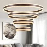 LAMPLAY LED Pendelleuchte Braun 4 Ringe dimmbar Ø40–100 cm - Image 9