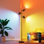 Govee LED Stehlampe 3-flammig, RGBWW, 1500lm, Alexa, Matter