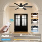 ROTTOGOON Deckenventilator 132 cm, LED, Fernbedienung, 6 Stufen - Image 4
