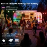 LUXCEO Mood1Pro RGB LED Videolicht 120cm 2er-Set mit Stativ - Image 9
